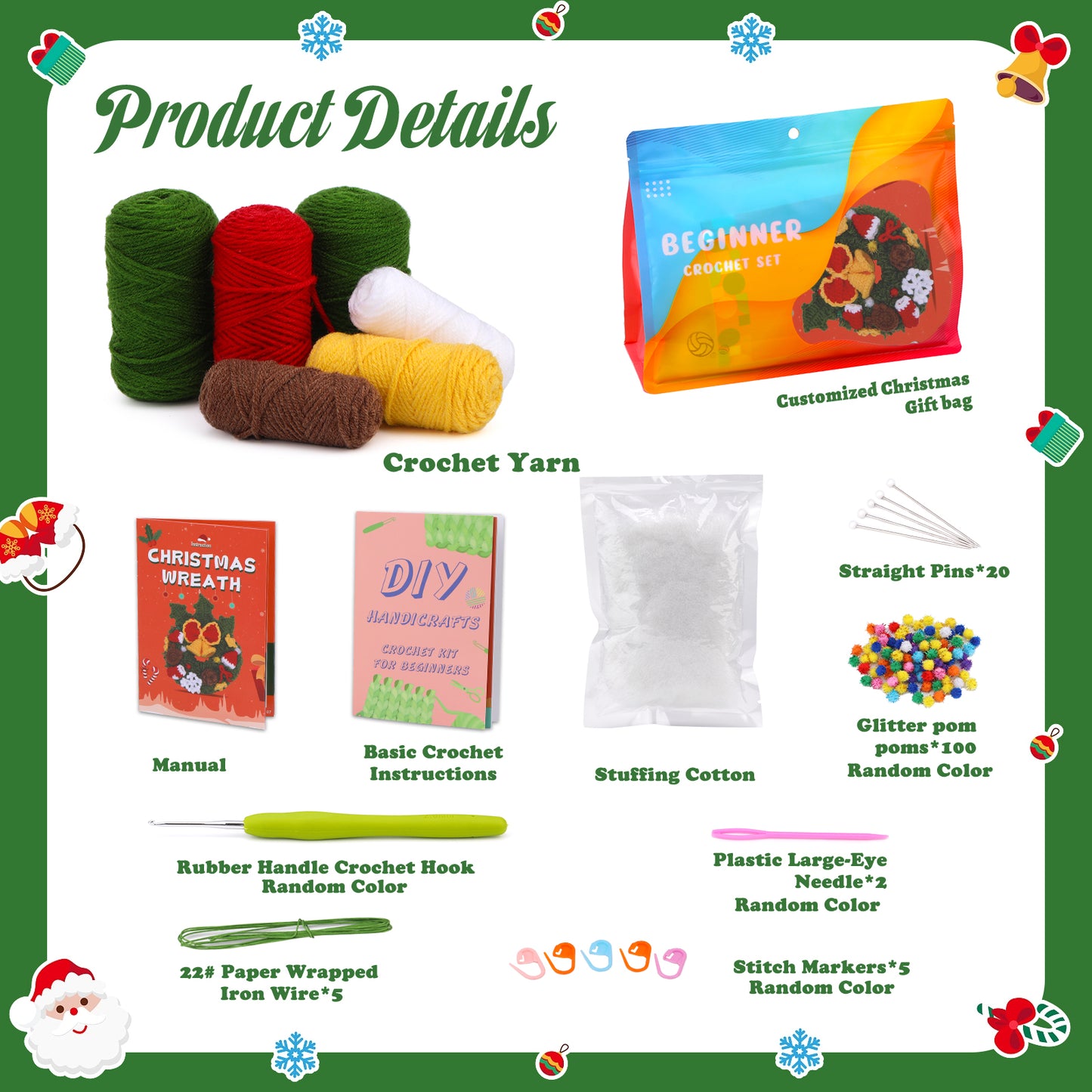 Christmas Wreath Crochet Kit