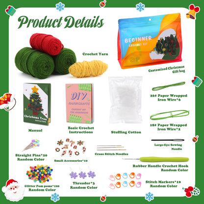 Festive Christmas Tree Crochet Kit