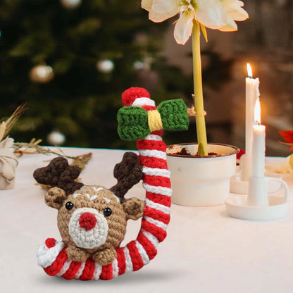 Candy Cane Reindeer Crochet Kit